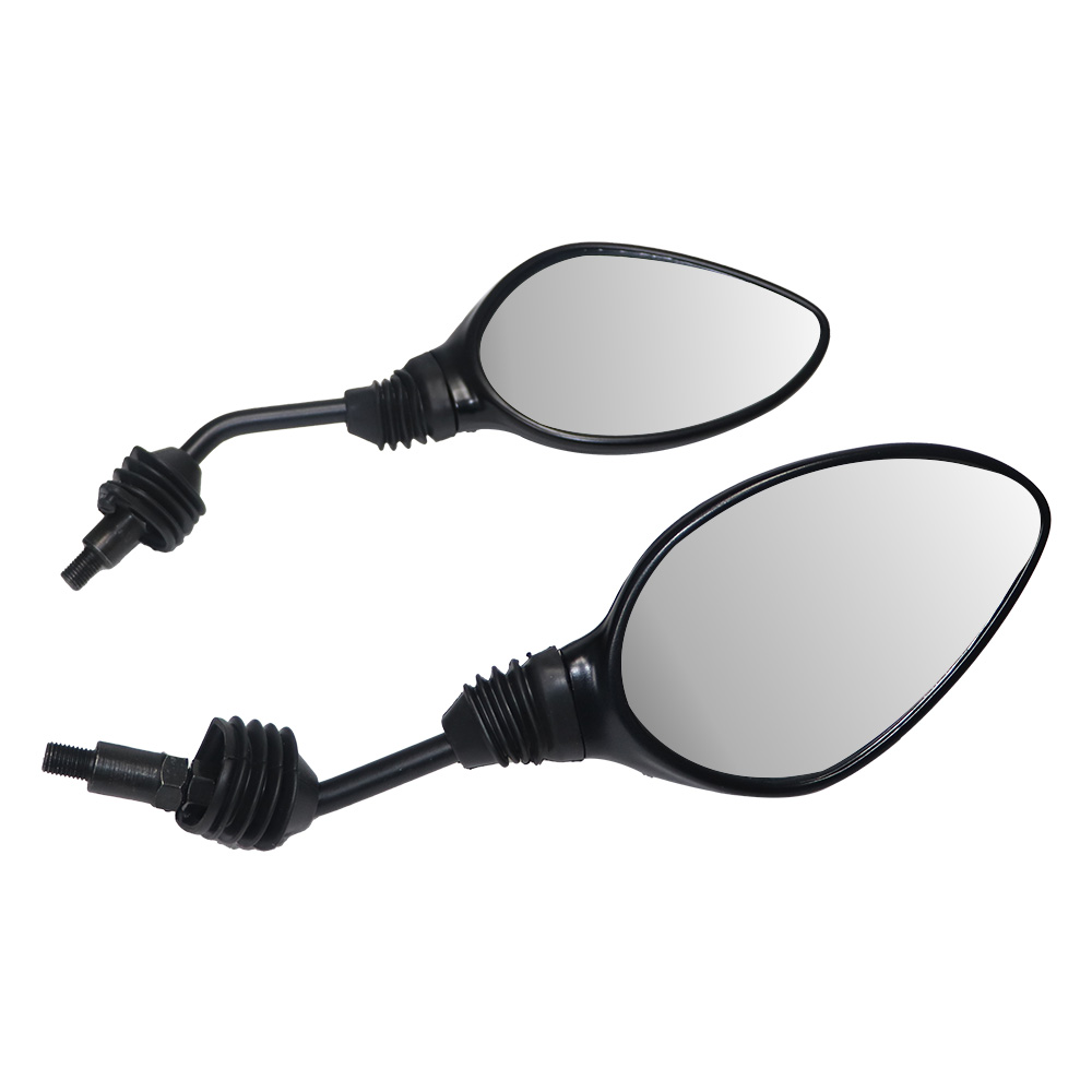 TVS Mirror Set Zest Matte Black - Sleek Replacement for Your Ride